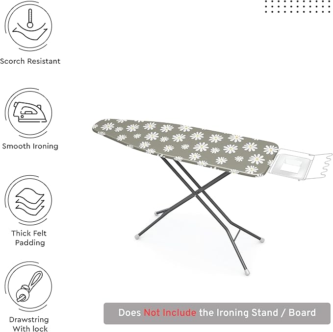 Encasa XO Ironing Board Cover and Pad 49"x18"