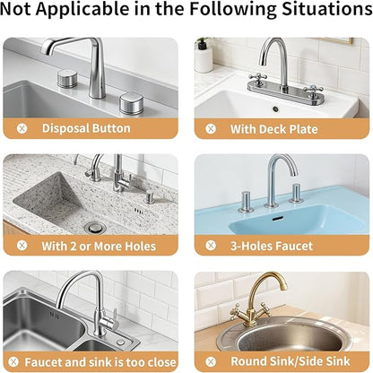 Quick Dry Absorbent Diatomaceous Earth Faucet Mat, Sink Water Splash Guard &
