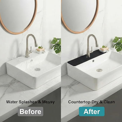Customizable Kitchen Sink Faucet Mat: 30"Lx5.5"W Bathroom Counter Protector