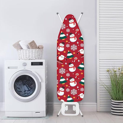 Santa Claus Snowman Ironing Board Cover Cover Heat-Reflective Scorch Resistant
