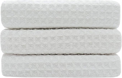 Waffle Weave Kitchen Towels Thick Microfiber Dish Drying Towels Absorbent Tea