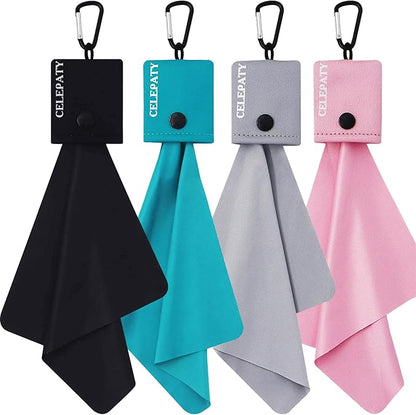 Solid Color Keychain Microfiber Eye Glasses Cleaner Cleaning Cloth Wipes