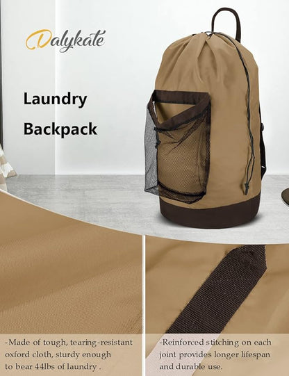 Dalykate Backpack Laundry Bag, Laundry Backpack
