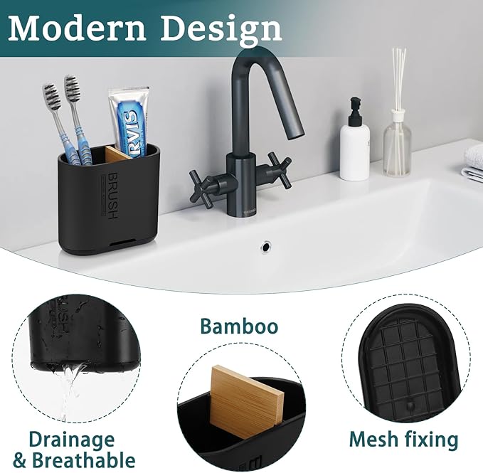 Toothbrush and Toothpaste Holder