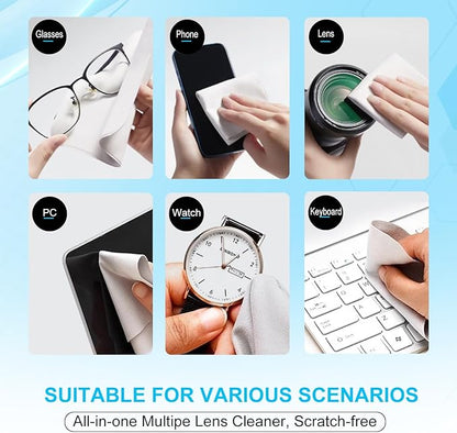 5 Pack Microfiber Cleaning Cloth, Lens Cleaning Cloth, Glasses Cloth Cell Phone