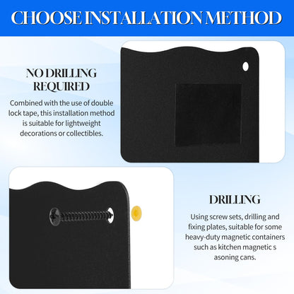 2Pack Magnetic Board for Wall, 17" x 12" Magnet Board for Magnets Display, Magnetic Wall Board for Letters, Photos, Notes, Spice Jars, for Cubicle, Cabinet, Door