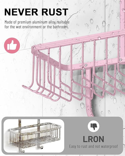 Pink Shower Caddy for Bathroom