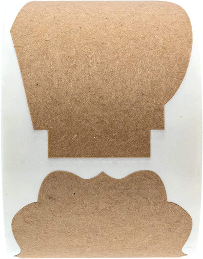 250 Brown Kraft Holiday Gift Tags / 250 to from Christmas Adhesive Tags / 2" x 3" Present Stickers / 3 Alternating Packaging Labels Designs/Made in The USA