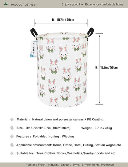 Round waterproof laundry basket, foldable storage basket, laundry Hampers