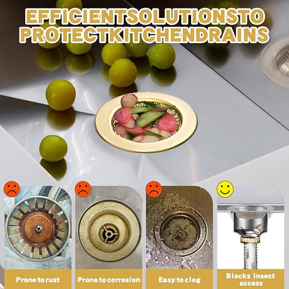 RQYEKDO 3-Pack Kitchen Sink Strainer Stainless Steel