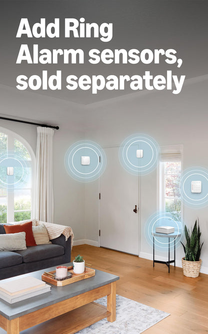 Ring Alarm Base Station (2nd Gen) — 104 dB Siren, Built-in Backup Battery, Connects to Ring Alarm Sensors and Keypad, sold separately