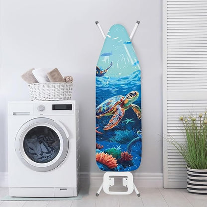 GLENLCWE Underwater Sea Turtle Ironing Board Cover