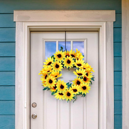 Wavwavw 50 Pcs 1.57 Inch Mini Artificial Sunflower Heads with Iron Stems for Home Party Decoration Wedding Decor, Bride Holding Flowers Centerpieces Wreath Garden DIY Art Decor Crafts