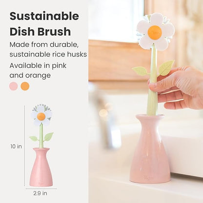Vigar Florganic Daisy-Shaped Dish Brush