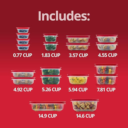 Rubbermaid EasyStore Containers, 38-Piece Set, Food Storage Containers