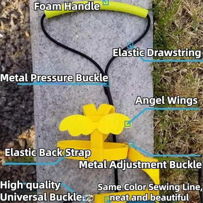 Pet Parrot Bird Harness and Leash, Adjustable Training Design Anti-Bite, Bird Nylon Rope with Cute Wing for Lovebird Budgie African Grey Macaw Conure (Pink,L)