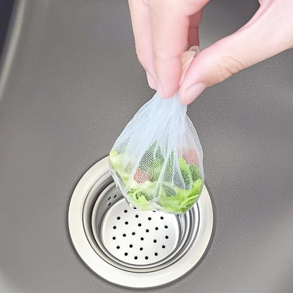 200 PCS Kitchen Disposable Mesh Sink Strainer Bags, Anti-Clogging Drain Filters