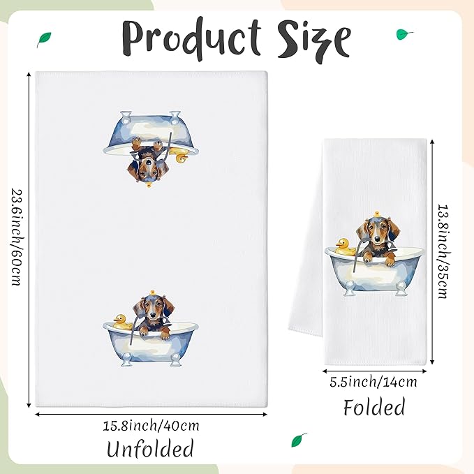 GROBRO7 Funny Dachshund Hand Towel