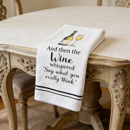 GROBRO7 Funny Wine Hand Towel