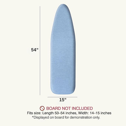 Ironing Board Cover and Pad 15"x54" Extra Thick Natural Cotton, Scorch and