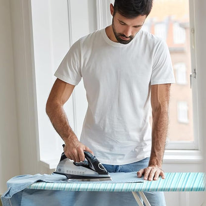 BNDX 15"x54" Ironing Board Cover – Aqua Plaid Design, Thick Padding
