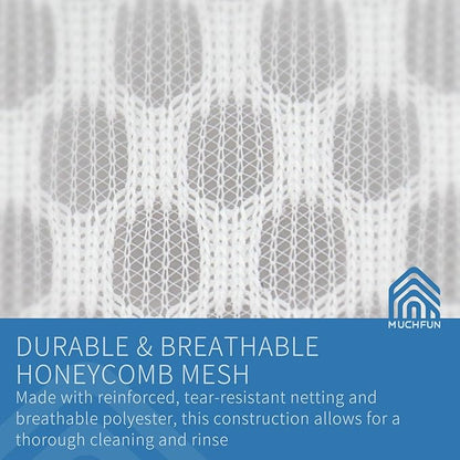Muchfun 5Pcs Durable Honeycomb Mesh Laundry Bags