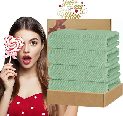 VOOVA & MOVAS Green Bath Towels