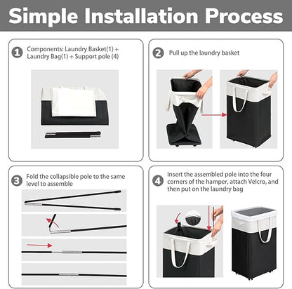 Goodpick Rolling Laundry Hamper