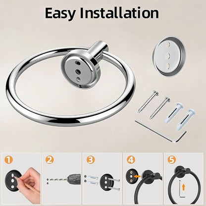 Towel Ring 2Pack, SUS304 Stainless Steel Hand Towel Holder