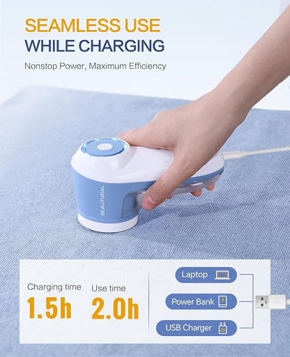 BEAUTURAL Fabric Shaver, Rechargeable Lint Remover