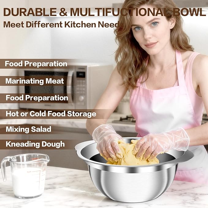 Colander, Strainer Bowl, Stainless Steel Colander, Rice Washing Bowl, Pasta