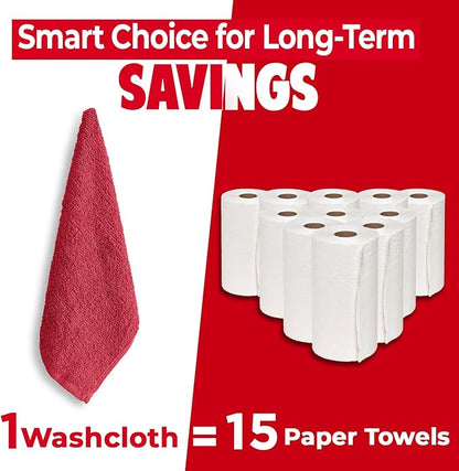 DAN RIVER 24 Pack Wash Cloths for Showering