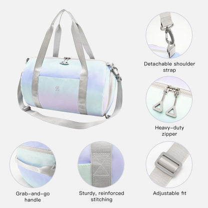 STELLE Dance Bag for Girls Ballet Bag Gifts for Girls Waterproof Sports Gymnastics Bag with Shoe Compartment Cheer Duffle Bag