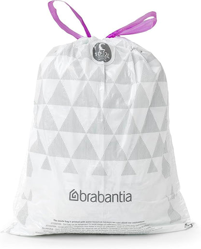 Brabantia PerfectFit Trash Bags Thick Plastic Trash Can Liners