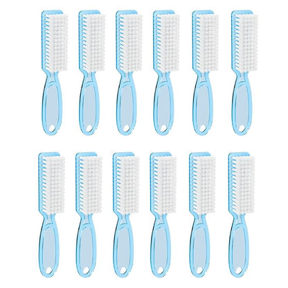 12 Pcs Handle Grip Cleaning Brushes, Hand Fingernail Nail Scrub Manicure Brush