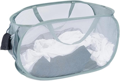 4 Pcs Mesh Popup Laundry Hamper, Opening Laundry Basket, Popup Laundry Basket