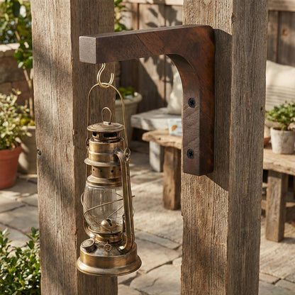 Abaodam Wooden Wall Plant Hanger Indoor Hanging Plant Hooks for Wall Mounted Flowerpot Bracket Suitable for Patio Balcony Garden Decor