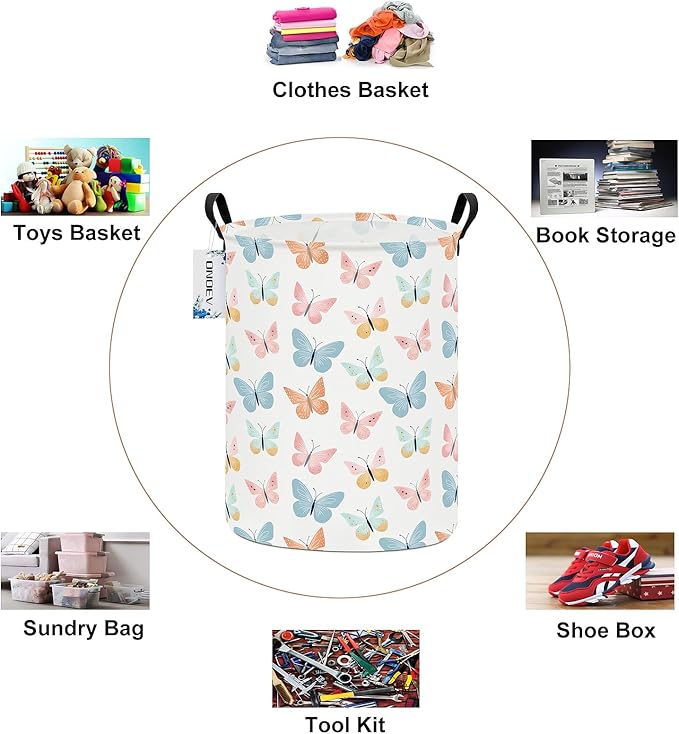 Round waterproof laundry basket, laundry Hampers