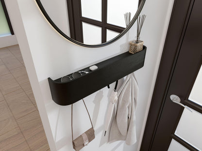 OLEEK wall Coat Rack - wall Shelf with Hooks - entryway Hooks - entryway Shelf - Modern Coat Rack - Wooden Coat Rack wall Mount for Home Decor - Wooden Mount for Home Decor - Coat Hanger Wall Mount