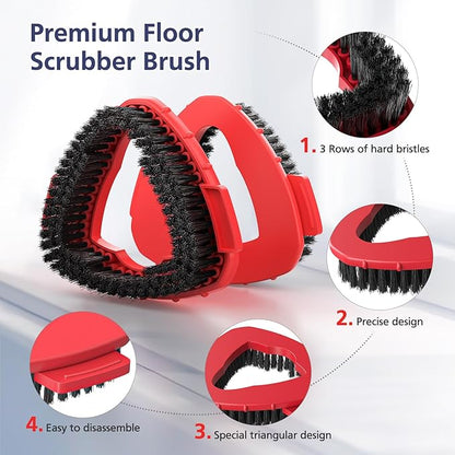 2 Pack 1-Tank Spin Mop Scrub Brush Head Replacement