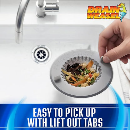 Slingshot Kitchen Sink Drain Strainer Cover Basket, Food Catcher and Stopper