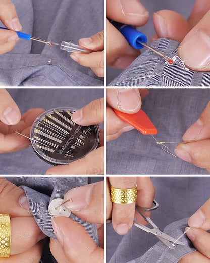Large Sewing Kit for Adults: YUANHANG Newly Upgraded 251 Pcs Premium Sewing Supplies Set - Complete Sew Kit of Needle and Thread for Beginners - Travel Emergency - Basic Home Hand Sewing Repair Kits