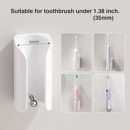 Electric Toothbrush Holder for Bathroom, Wall-Mounted Toothbrush Stand
