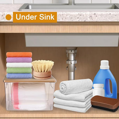2 PCS Trash Bag Holder Dispenser Under Sink, Extra Large Garbage Bag Holder