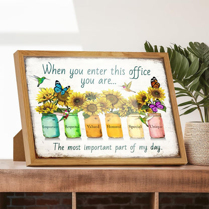 Inspirational Posters For Office 11x14 FRAMED - Inspirational Quotes Workplace Wall Decor - positive affirmation Home Office Decor - Teamwork Posters - Entrepreneur Gifts - Motivation Poster Print