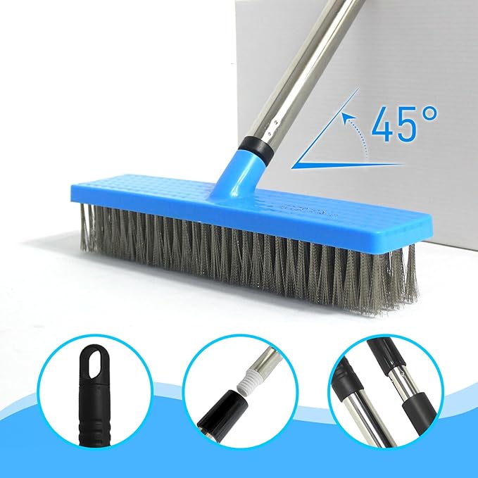 Stainless Steel Wire Broom Deck Scrubber Brush