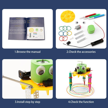 STEM Robotics Kits for Kids Science Kits Ages 8-10 8-12, Build A Engineering Robot Building Toys Science Experiments Projects, STEM Toys Activities for Boys Girls Age 8-12