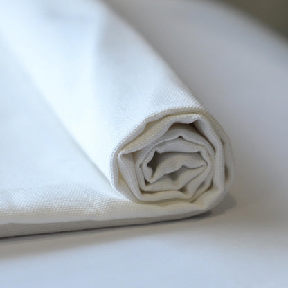 Simple&Opulence 100% Cotton Canvas Fabric 10oz. 59 Inch by the Yard, Nature Duck Fabric Textile Medium Weight for Painting, Sewing, Crafts, Embroidery, Bag, Handmade Home Decor(1 Yard, White)