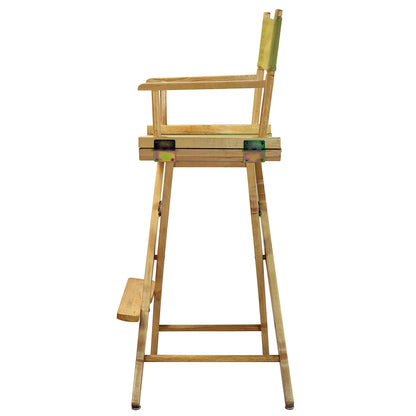 Casual Home 30" Director's Chair Natural Frame-with Olive Canvas, Bar Height