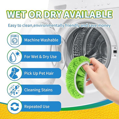 Reusable 100% Coral Fleece Mop Pads Compatible